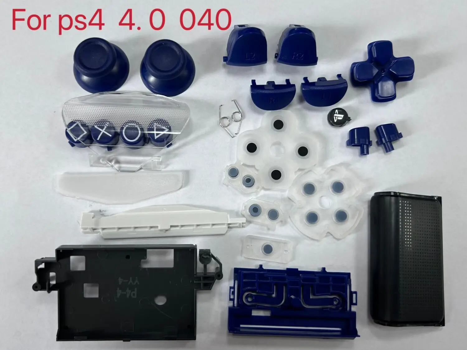 1 Satz für ps4 slim 4,0 Jdm-040 Game Pad Controller l1r1 l2r2 Richtung Tastatur leitfähige Gummi knopf Joystick Kappe mit Feder