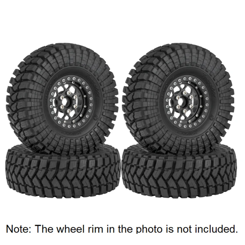 

4PCS 110Mm 1.9 Rubber Tire Wheel Tyre for 1/10 RC Crawler Car Traxxas TRX4 RC4WD D90 Axial SCX10 II III Redcat MST A-ABHQ