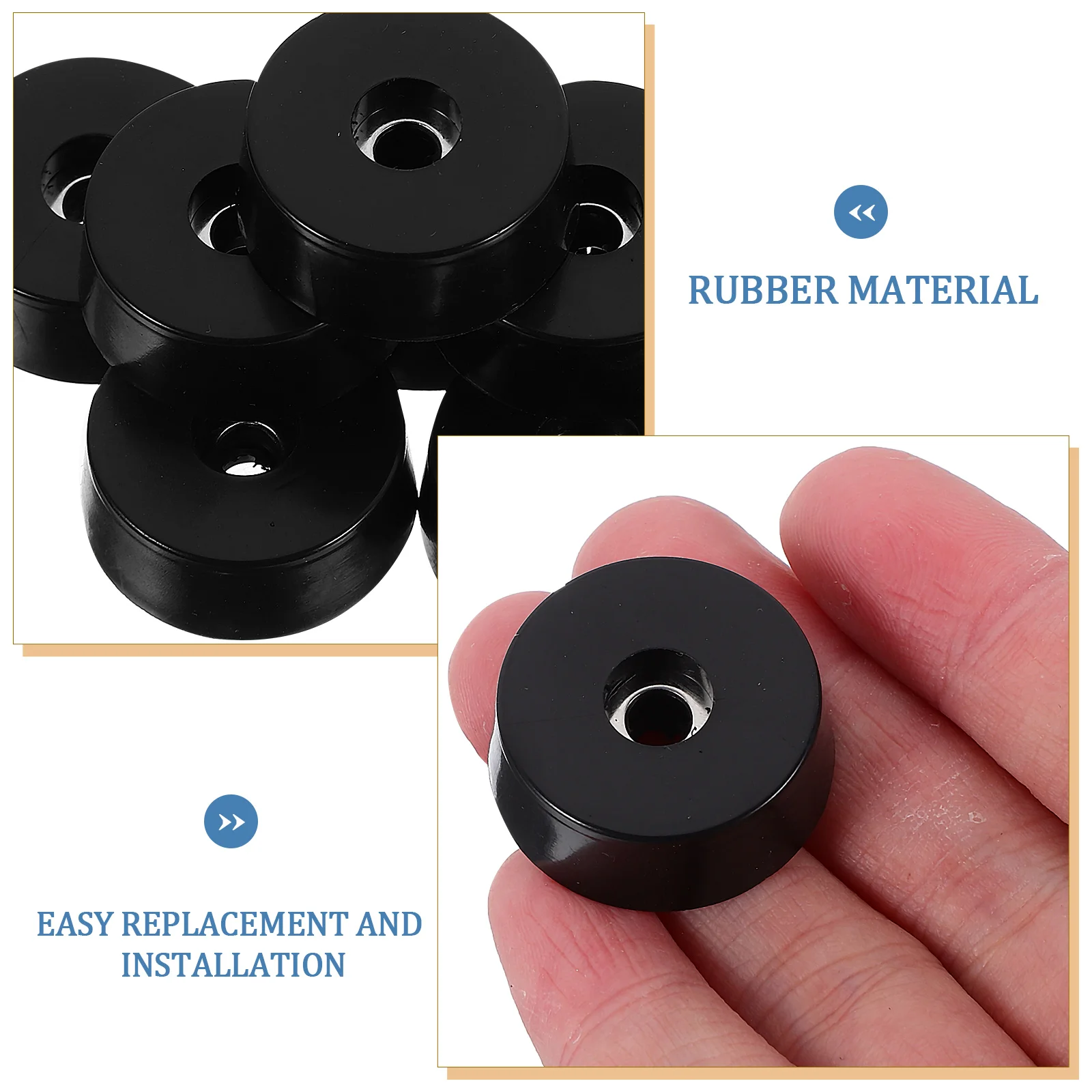 

100pcs Leveling Feet Rubber Anti-Slip Pads Table Leg Levelers Floor Protector Durable Replacement For Chairs Tables niture