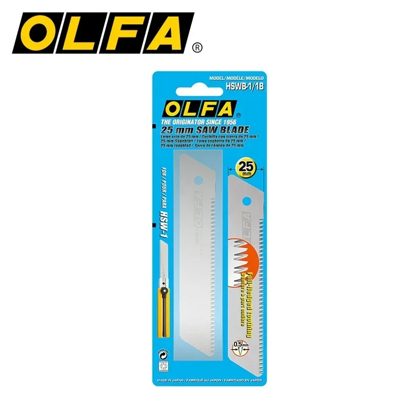 OLFA HSWB-1/1B 25mm Heavy Saw Blade Pull Saw Replacement Blades 1PCS Stainless Steel Industrial Spare Blade for HSW-1