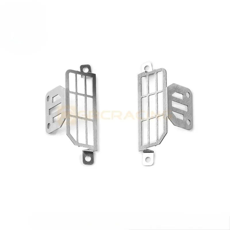 1/18 Stainless Steel Taillight Cover Mesh Grille Protection Metal Net for TRX4M Bronco Upgrade Option Parts #G179PS/PB