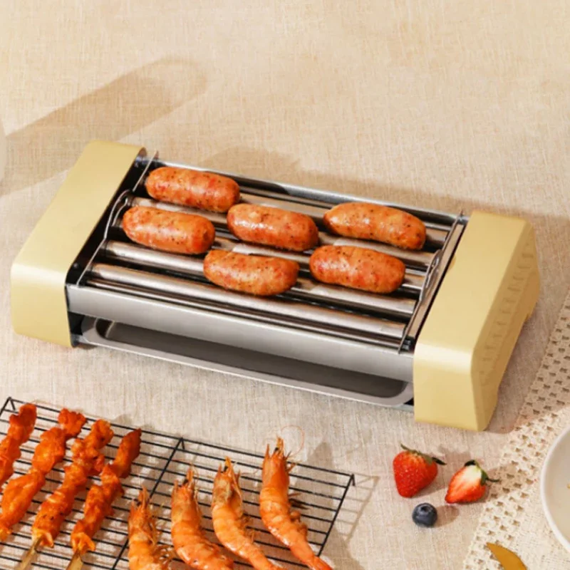 Sausage Machine 220V Home Small Automatic Hot Dog Machine Multi Functional Three in One Electric Baking Tray хот-догів апарат