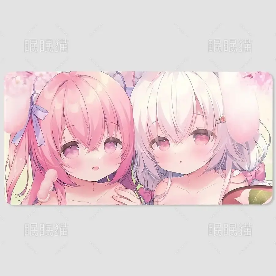 

Японский Kawaii аниме девушка эстетический большой настольный коврик милый мультфильм розовая Сакура тема дизайн ПК компьютер нескользящий коврик для мыши XXL