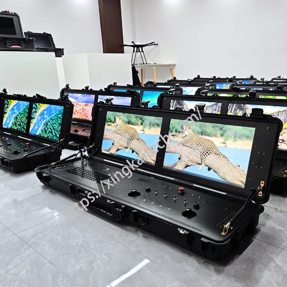 

Dual-Screen UAV Ground Station Integrated Commercial Drones Mapping-Control Portable Intelligent HD Monitoring for Big Drones