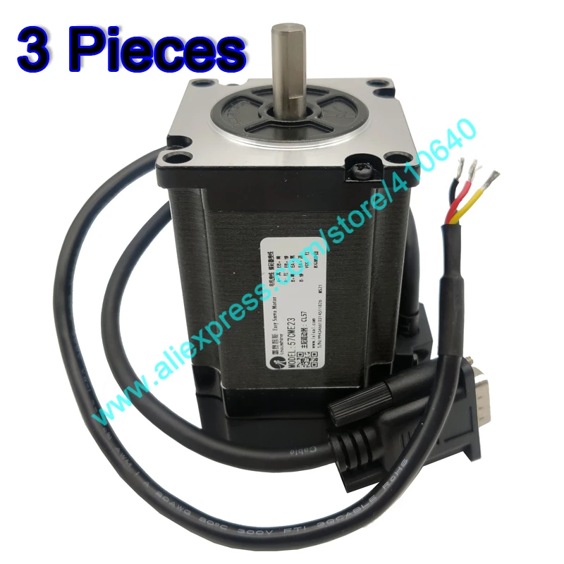 3 Pieces Leadshine Hybrid Servo Motor 57CME23 5A 2.3 N.m Torque 1000 line encoder from old 57HS20-EC or 57HBM20-1000 Easy Servo