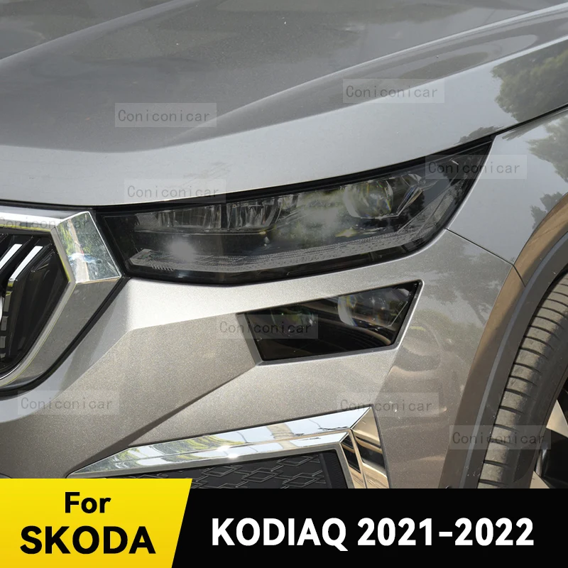 

Для SKODA KODIAQ 2021 2022, защитная пленка для фар автомобиля, передний светильник, ТПУ, защита от царапин, аксессуары для фар, наклейка