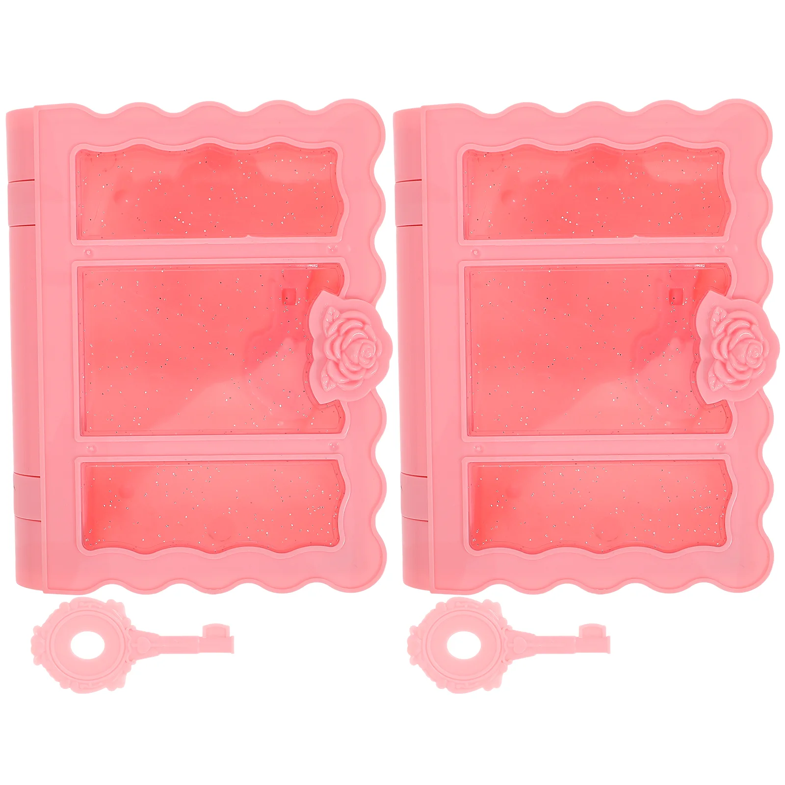 

2 Pcs Hollow Book Candy Decorative Storage Boxes Plastic Faux Books for Decoration