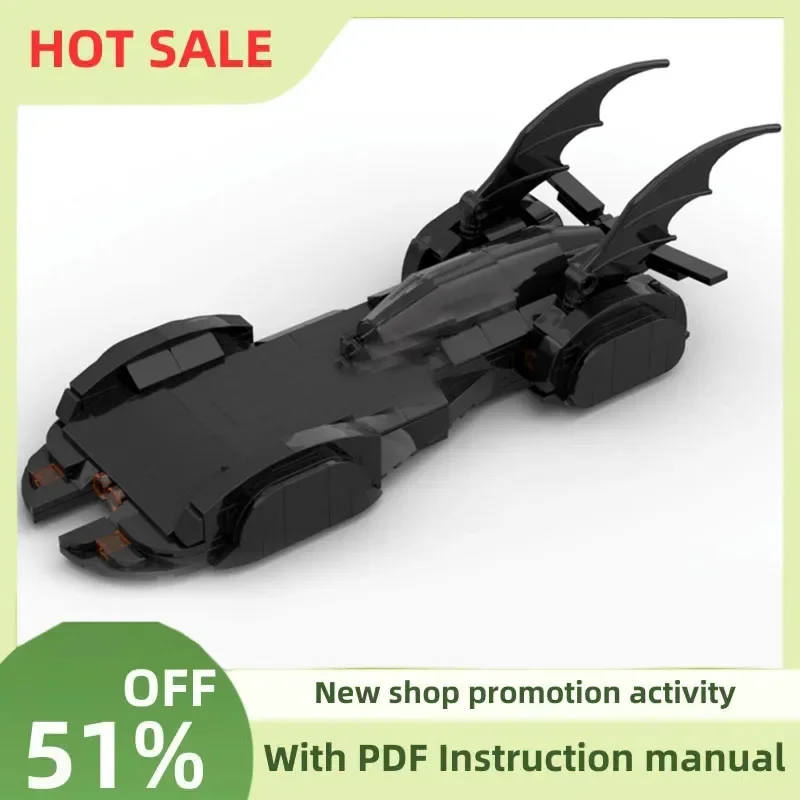 New 325Pcs Hot Famous Bat Hero Movie Series Moc Mobile Car Model Custom Puzzle Diy Creative Ideas Kids Toys Birthday Gifts