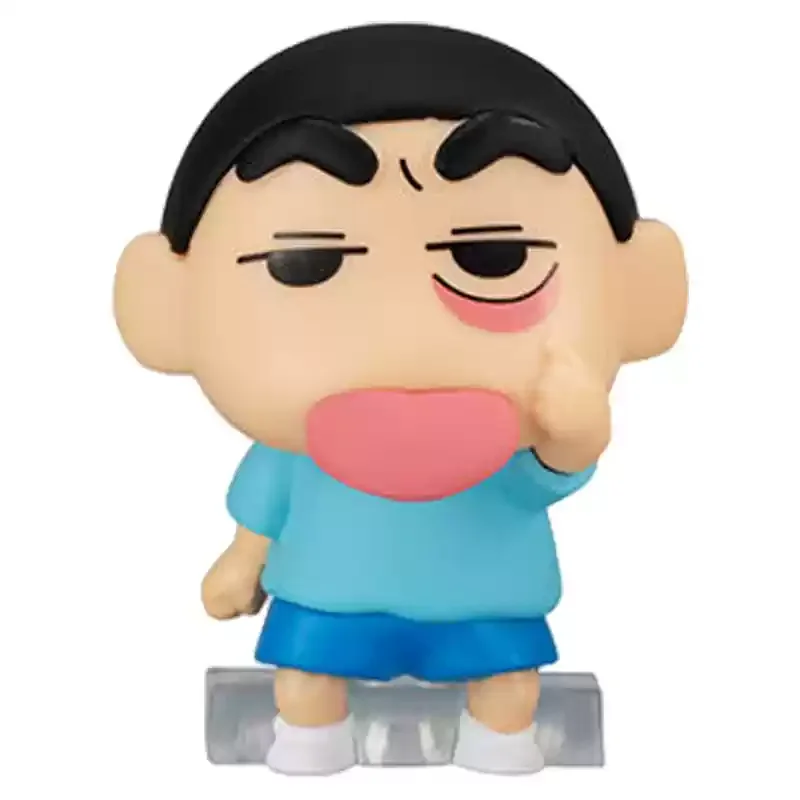 Bandai Echt Gashapon Crayon Shin-chan Maken Grappig Gezicht Styling 2 Kuroiso Shiro Himawari Ai Anime Action Figure Model speelgoed Gift