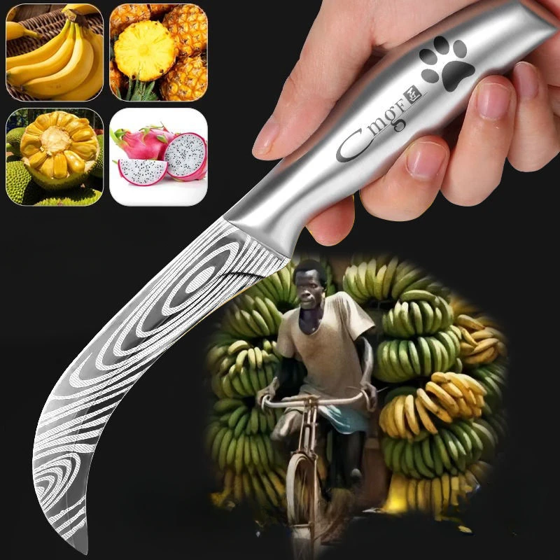 XTL-Stainless Steel Fruit Knife,Peeling Knife,Ingredient Processing Knife,Kitchen Accessories  Mango Pineapple Sausage Knife