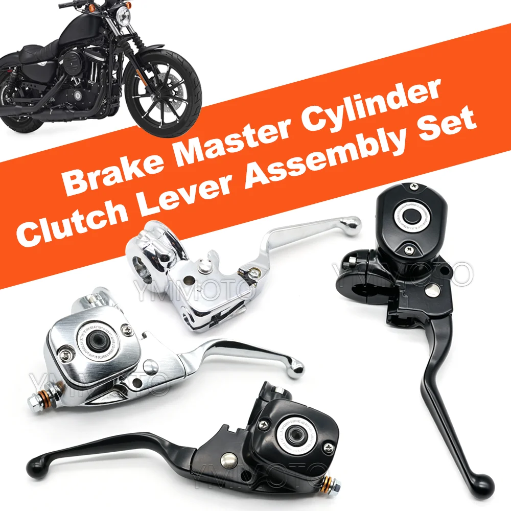 

Brake Master Cylinder Clutch Lever Motorcycle For Harley Softail Fat Boy Heritage Deluxe Slim Breakout 2004-2013 Aluminum