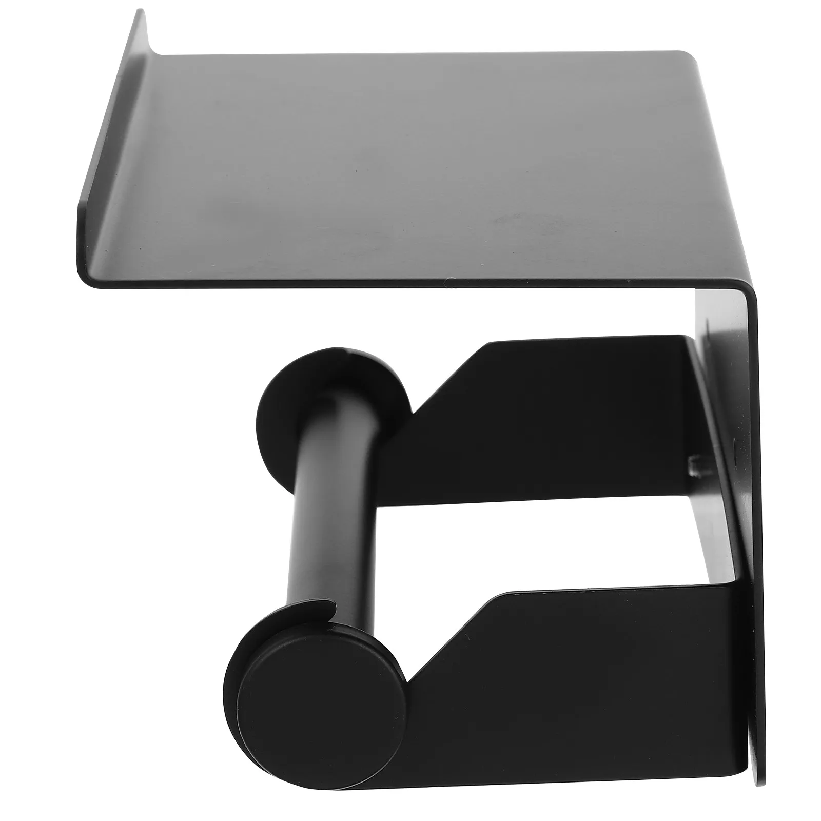 

Black Stainless Steel Toilet Paper Holder Wall Mounted Toilet Paper Storage Shelf Roll Holder Rack for Bathroom