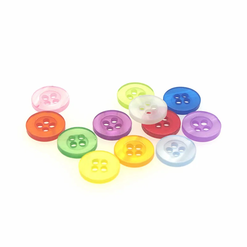 50pcs Resin 4 Holes buttons for the shirt  11.5mm pearl buttons for clothing fruit buttons sewing supplies and accessories