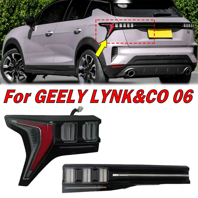 

Автомобильные аксессуары, задний фонарь заднего бампера в сборе для GEELY LYNK & CO 06, светодиодный задний фонарь, предупреждающий стоп-сигнал, сигнальная лампа заднего хода