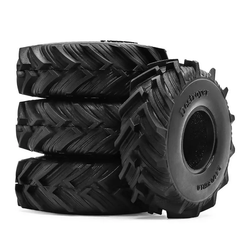 Pneus de grão grosso de 1,0 polegadas 61x21mm Rc Crawler Truck Car Parts para Axial Scx24 FMS Ascent-18
