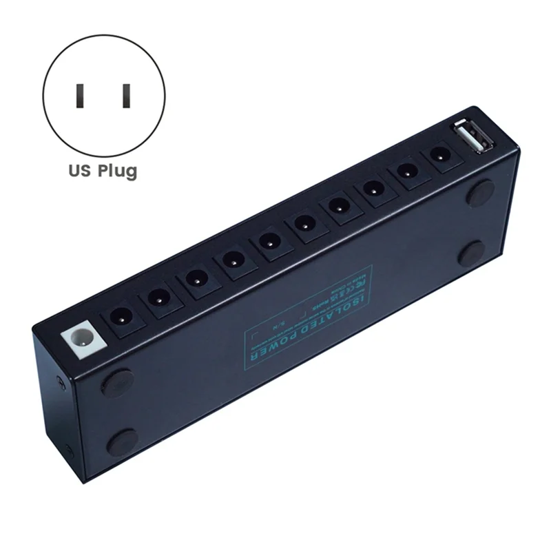 

T31C-M-VAVE Isolated Power Guitar Effect Pedal 10 Isolated Outputs DC Output 9V Pedal Power Supply For Pedal Board Power