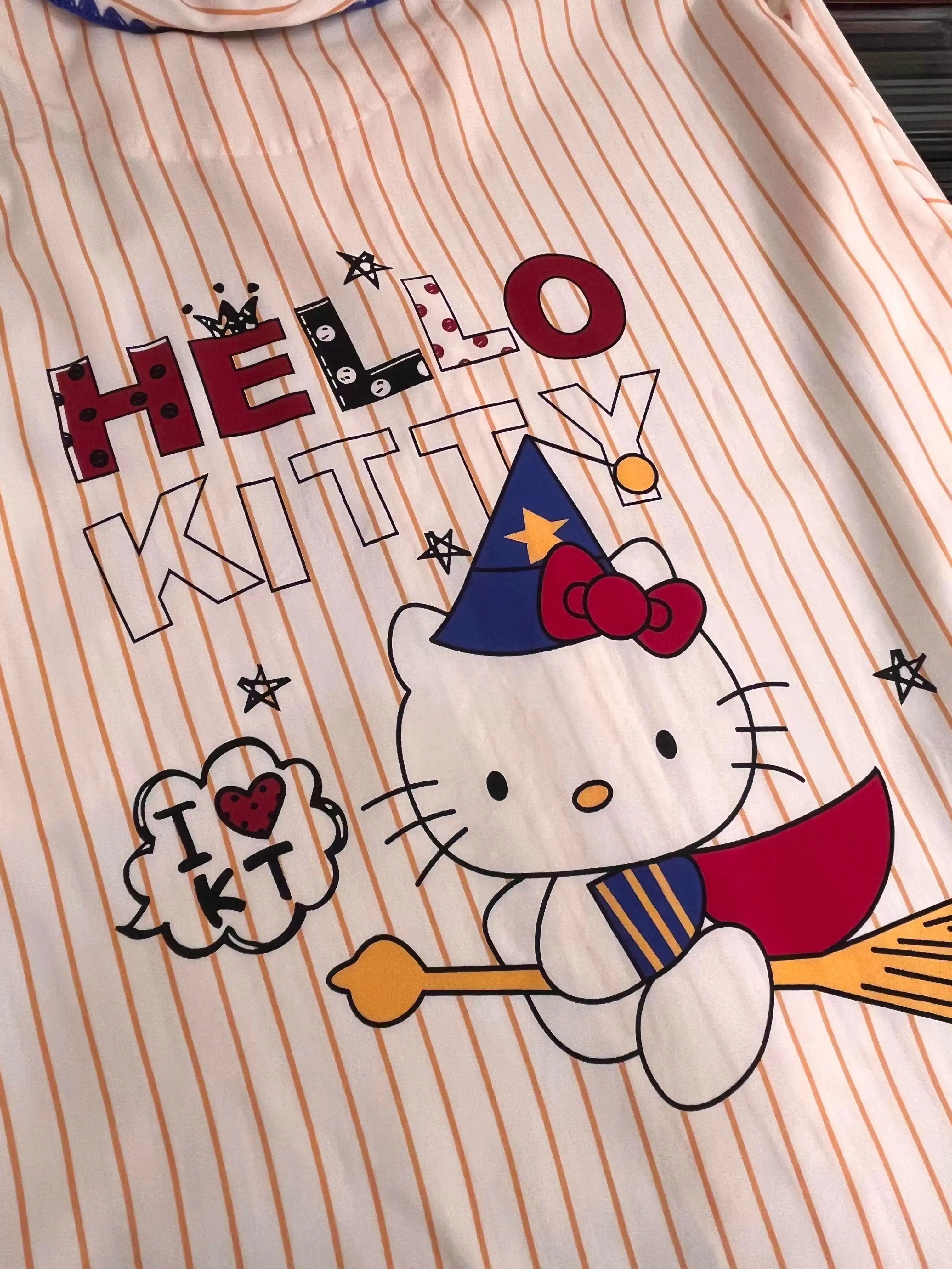 

Женский фланелевой пижамный комплект Hello Kitty 2025 года, осенне-зимние брюки с длинными рукавами, милая домашняя одежда для дома