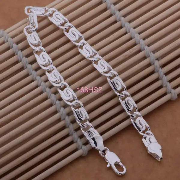 

Factory Wholesale Free Shipping 925 Sterling Silver Bracelet Jewelry Fashion Beautiful High Quality Classic Jewelry Lady Noble