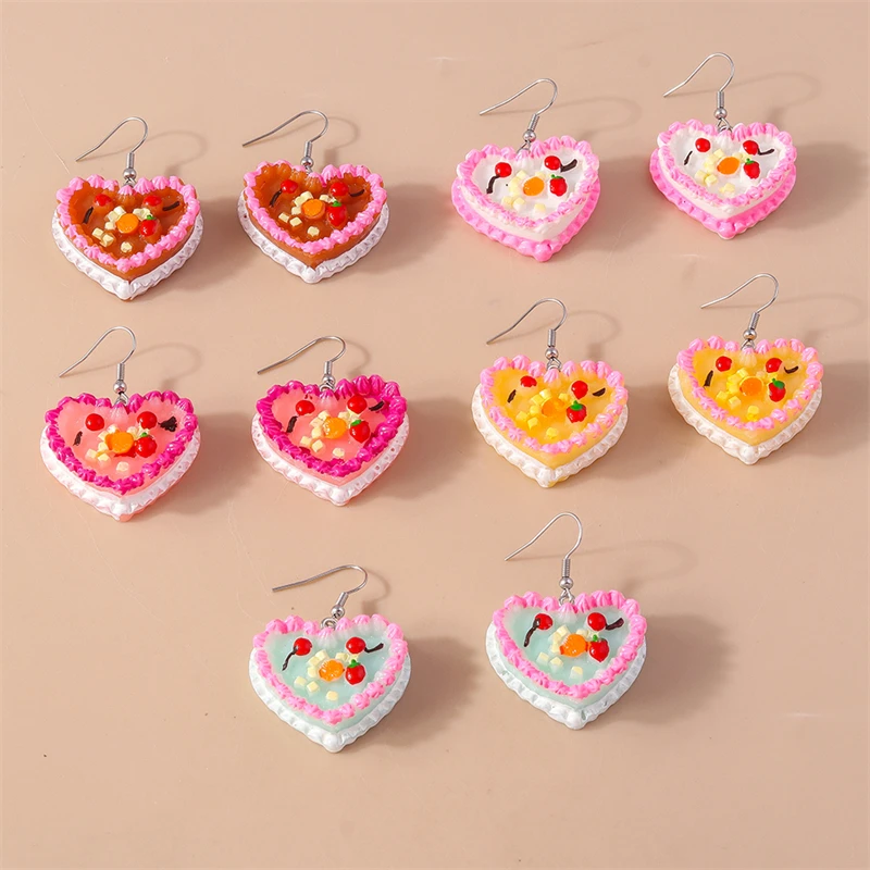 Süße Lebensmittel-Kuchen-Tropfenohrringe für Frauen und Mädchen, Party, Urlaub, Schmuck, Geschenke – Detail 13