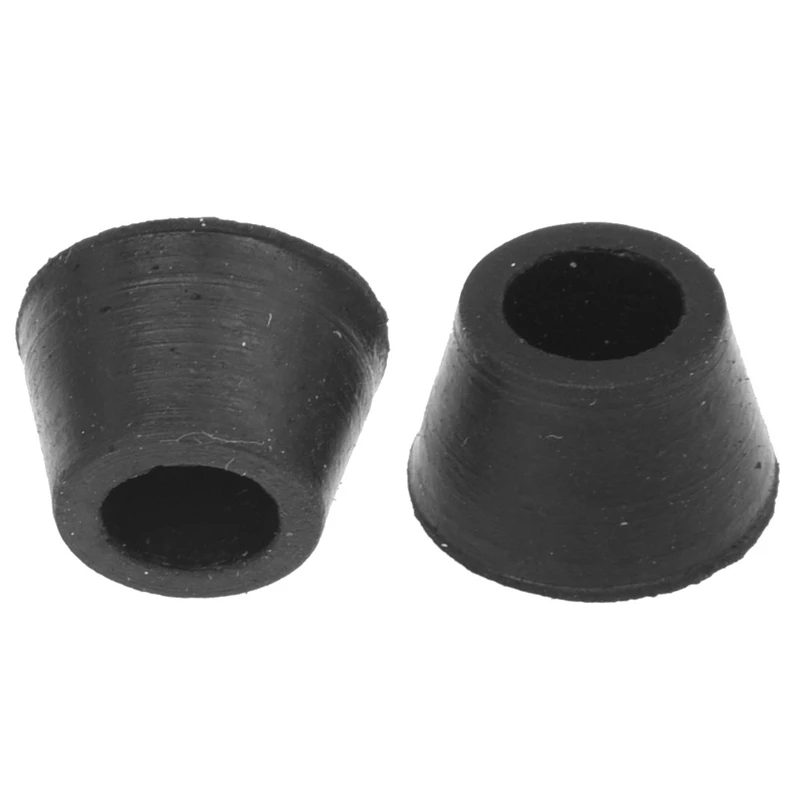 DT20 40PCS Black Rubber Furniture Leg End Caps 16mm Dia Chair Couch Table Foot Pad Protector