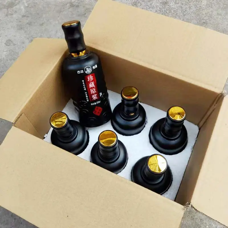 high-end-glass-whiskey-bottle-set-vintage-foam-wine-bottle-empty-bottle-for-home-use-fruit-wine-bottle-beer-tank-porcelain-jar