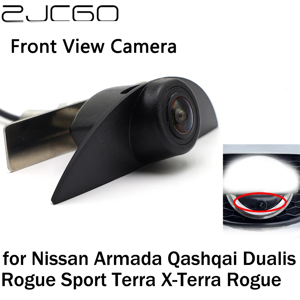 

ZJCGO Front View LOGO Parking Camera AHD 1080P Night Vision for Nissan Armada Qashqai Dualis Rogue Sport Terra X-Terra Rogue