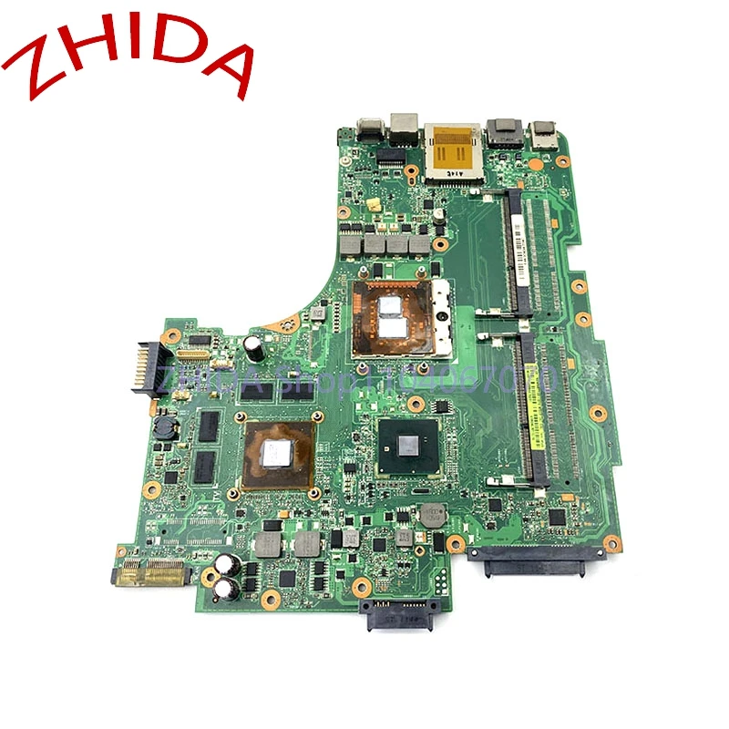 For ASUS N53J N53JN N53JL N53JG laptop motherboard 60-N0WMB1100 N53JF Mainboard 2 RAM slots GT425M GPU HM55 free CPU full test