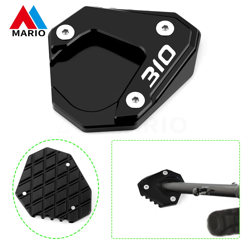 

For G310GS G310 GS G 310 GS 2019 2020 2021 2022 2023 2024 Motorcycle Accessories Side Stand Foot Enlarger Extender Foot Pad