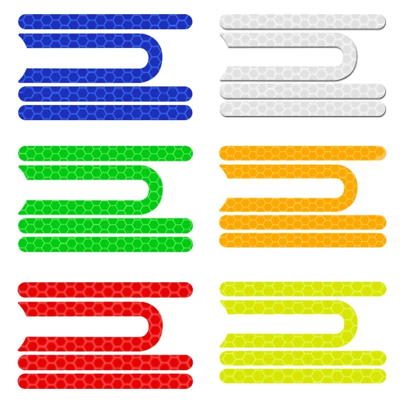 4 adet/takım Elektrikli Scooter Yansıtıcı Etiket Reflektör Bant Çıkartması Scooter Aksesuarları M365 Pro Reflektör Etiket 7.5 cm * 0.6 cm