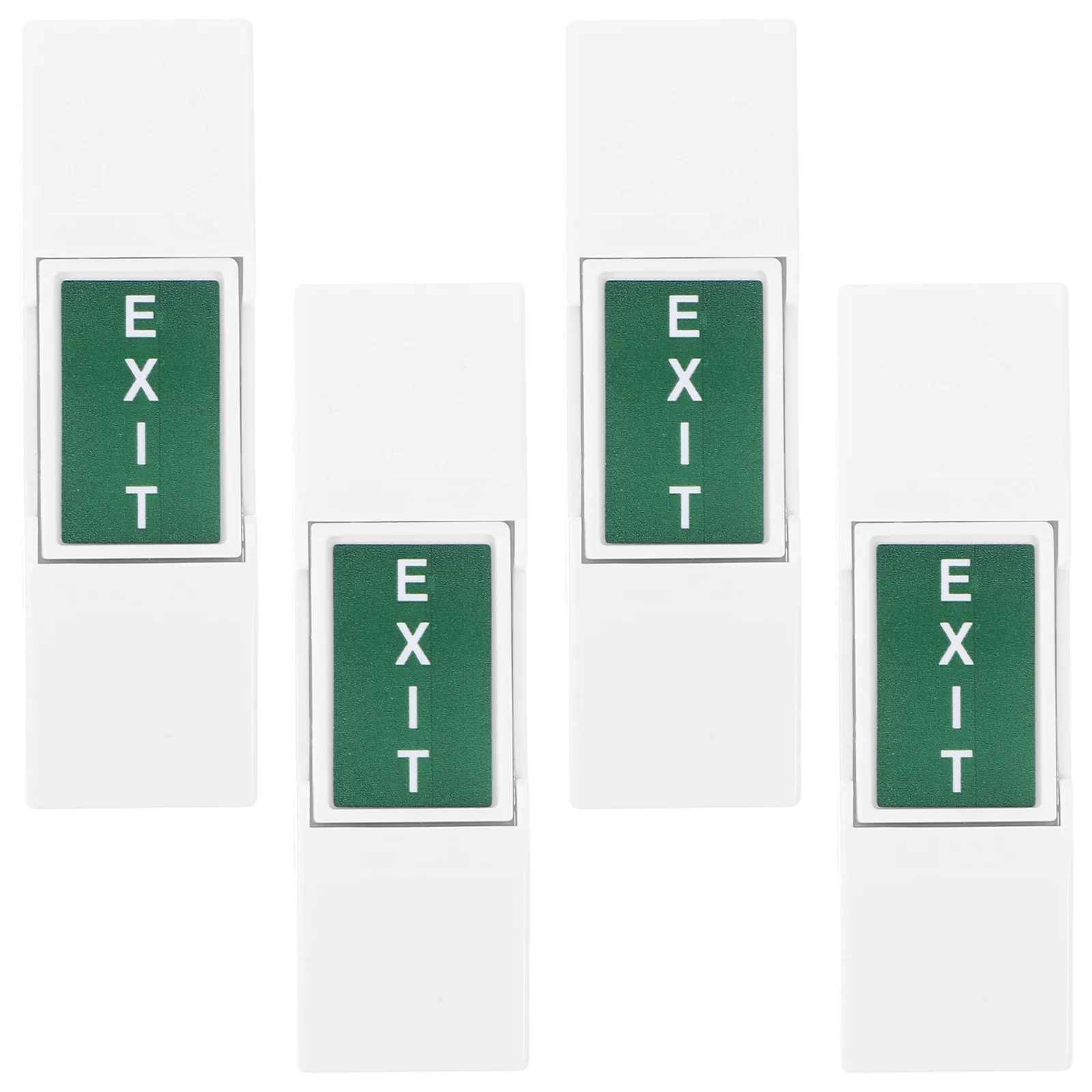 4Pcs Emergency Exit Button Switch Robust Construction Clear Markings for Office Shop Emergency Alert Device Automatic Door
