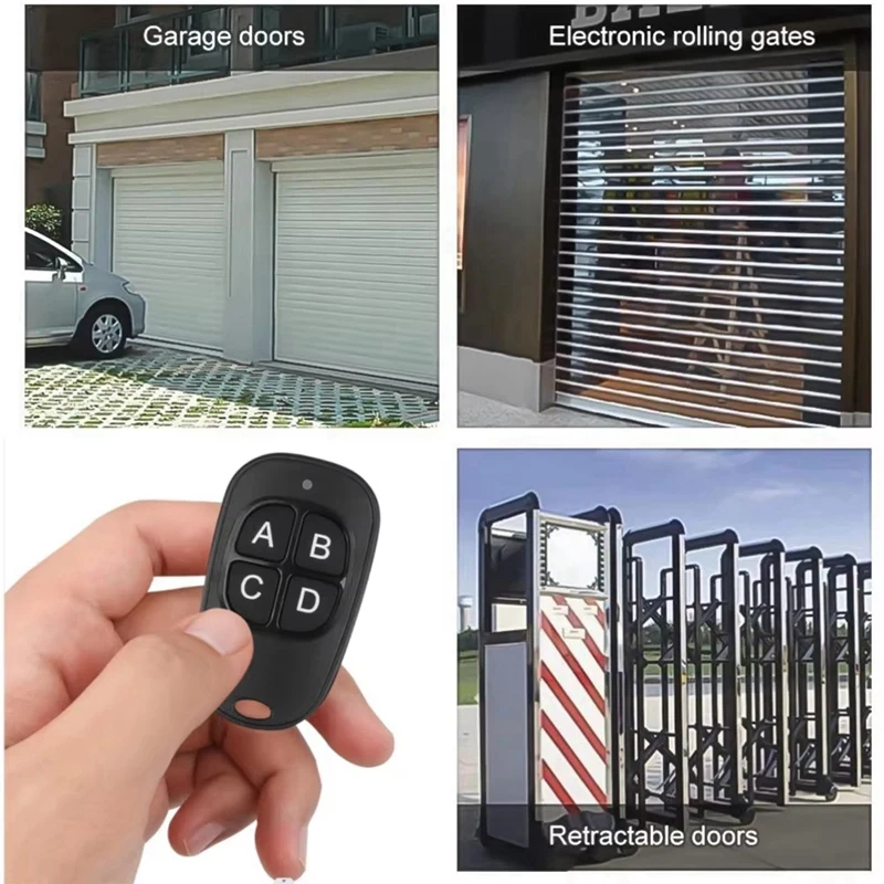 10 pçs cópia sem fio controle remoto 433mhz abridor de porta da garagem elétrica controle remoto duplicador clone código controlador