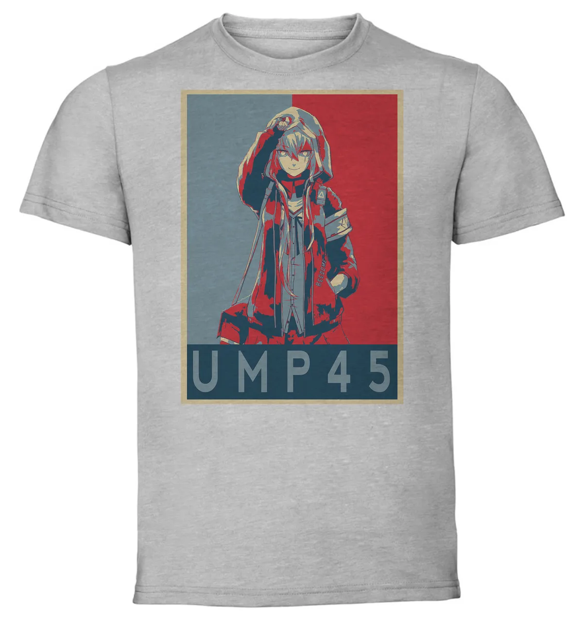 T-Shirt Unisex - Grey - Propaganda - Girl's Frontline Ump45