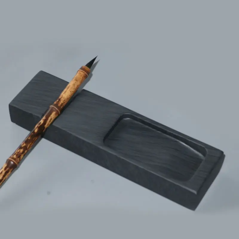 Natural Original Stone Town Régua, Inkstone Multi Funcional Copiando as Escrituras, Ela Água Ripple Table, Pequena Sala de Texto Regular