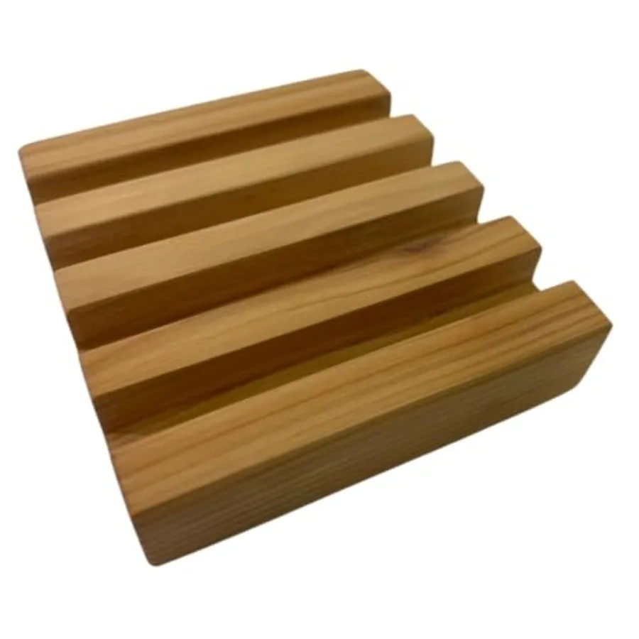 

Coaster Holder - Premium Quality Solid Cedar - Compact Display for Your Stylish Coasters - Handcrafted - Matte Finish Ready to