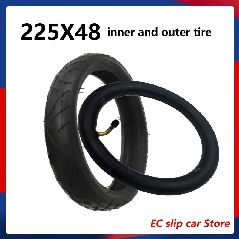 Anti-Skid and Wear-Resistant 225x48 Pneumatic Tire Suitable for  Electric Scooter Stroller  Accessories