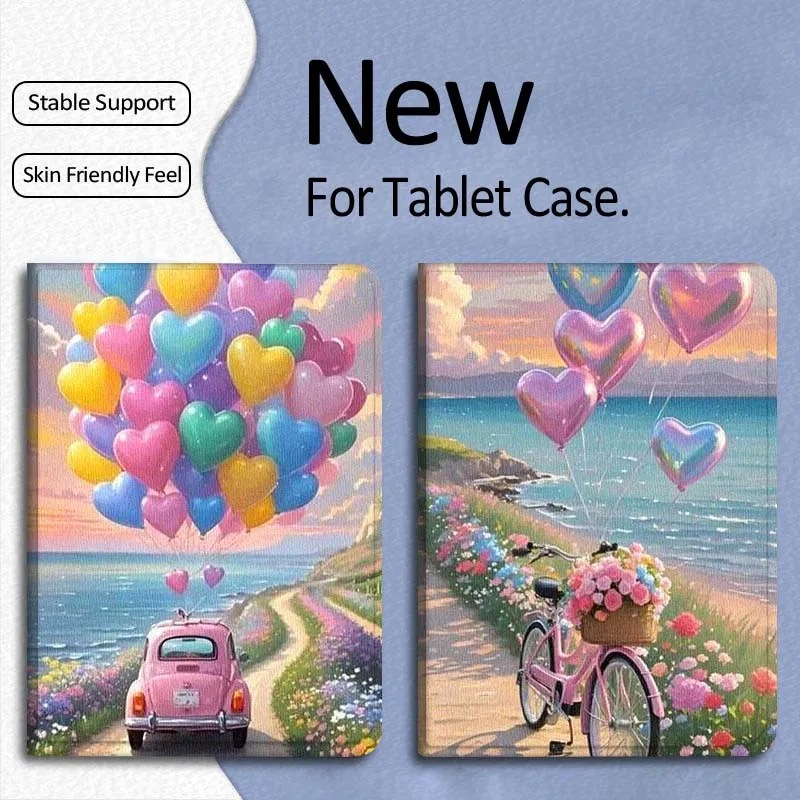 

Love Bike Car Gift For Xiaomi Mi Pad Mini 4 5 6 7 SE Pro Plus Redmi Pad 2 SE 2025 8.8 11 Foldable Tablet Case