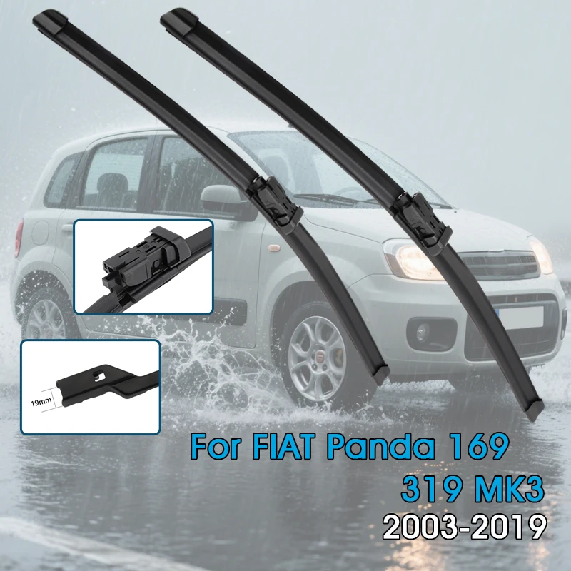 Auto Wischer Klingen Für FIAT Panda 169 319 MK3 2003-2019 Windschutzscheibe Windschutz Frontscheibe Klingen Auto Zubehör