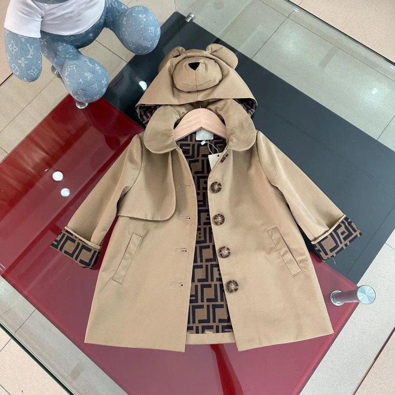 New Spring and Autumn Children's Hooded Detachable Jacket for Boys and Girls