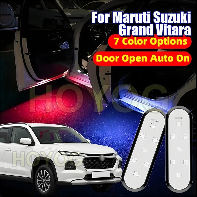Fit for Maruti Suzuki Grand Vitara 2022-2026 Wireless Car Door Warning Light for Door-Opening Alerts with Type-C Charging