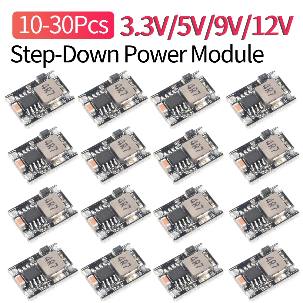 10/20/30 قطعة DC-DC محول فرق الجهد مجلس قابل للتعديل تيار مستمر سائق 5 فولت-30 فولت إلى 3.3 فولت 5 فولت 9 فولت 12 فولت 3A لشحن بطارية السيارة