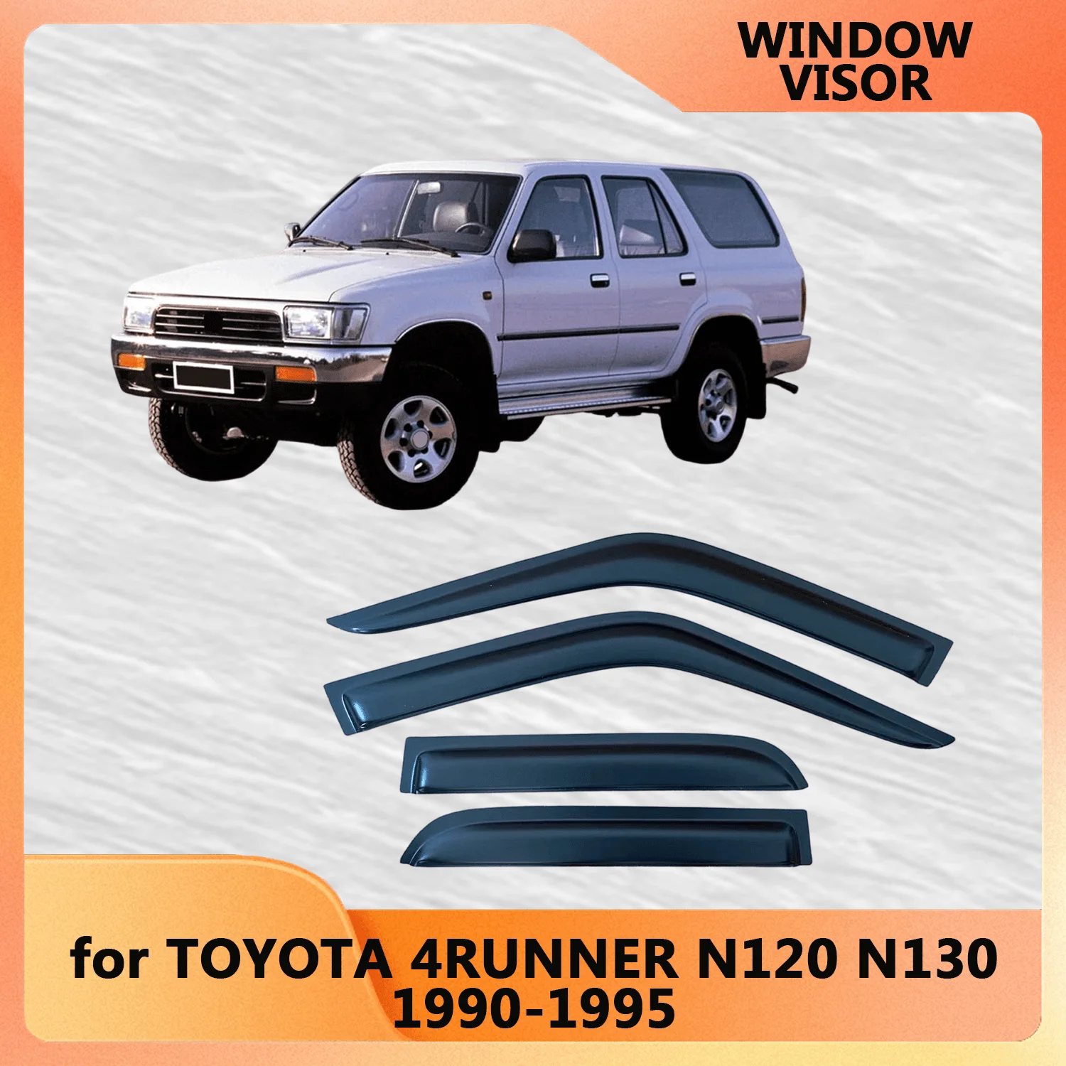 

Оконный козырек для TOYOTA 4RUNNER N120 N130 1990 1991 1992 1993 1994 1995 Weathershied дверной козырек ветрозащитный козырек от дождя боковые