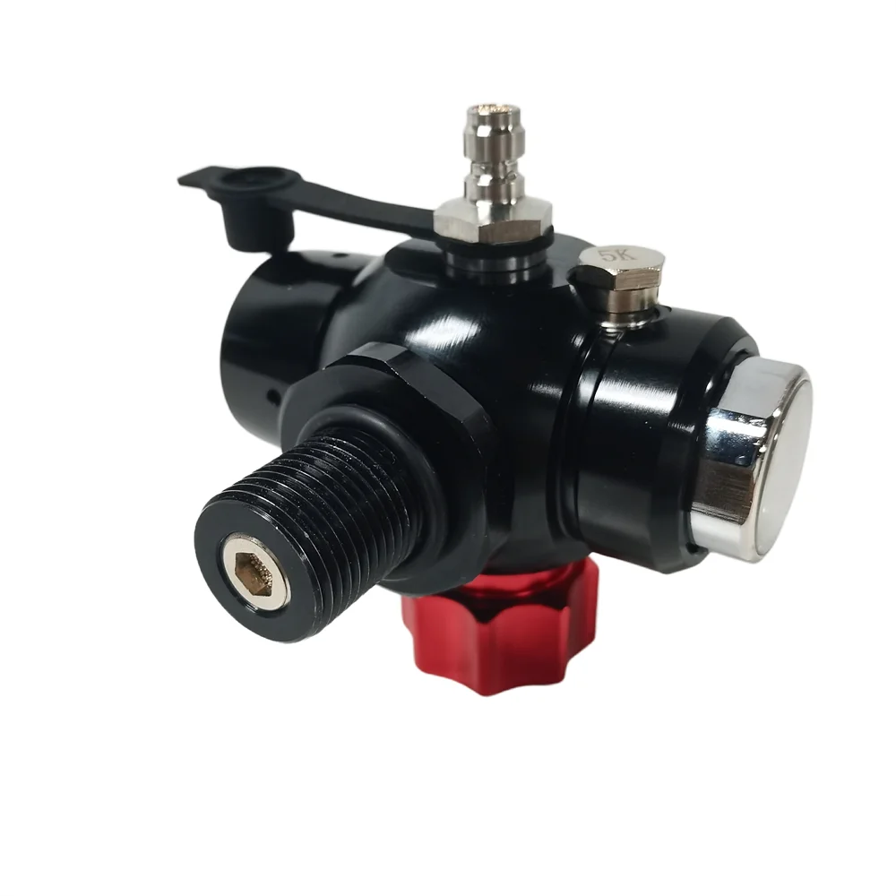 Silvery 200bar Scuba Diving Valve lega di alluminio M18x1.5 3000PSI valvola di riduzione della pressione di primo livello per bombola di ossigeno
