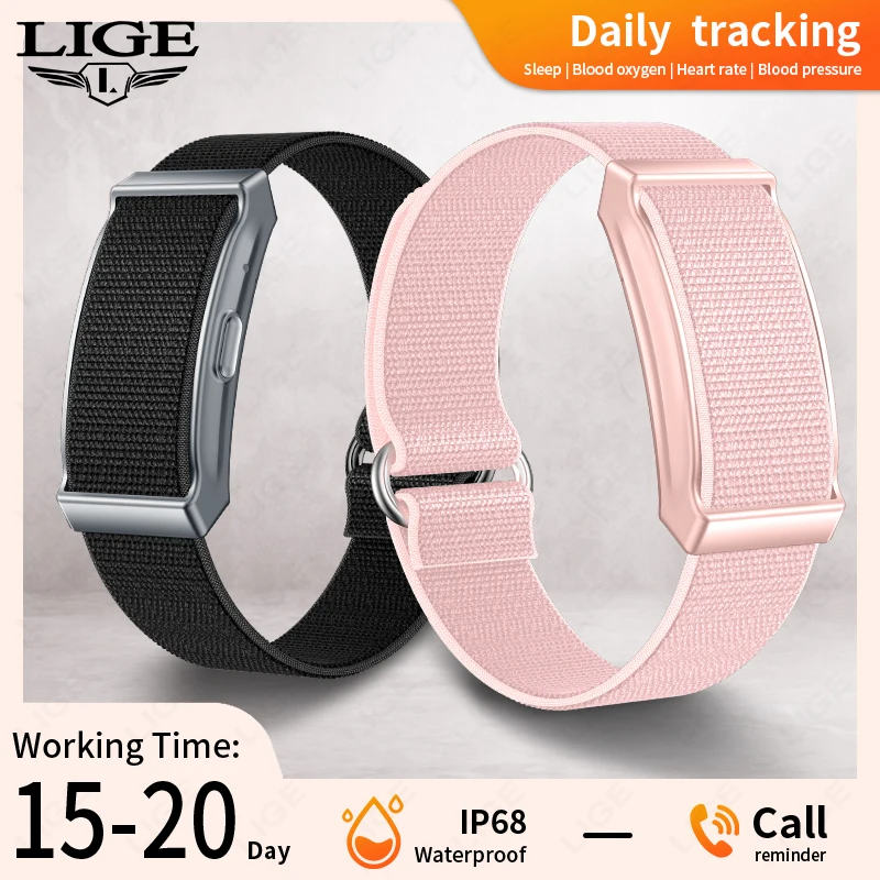 

LIGE New No Screen Smart Watch Men IP68Waterproof Sport Band Health Smart Bracelet Ladies Heart Rate Monitor Man Smart Wristband