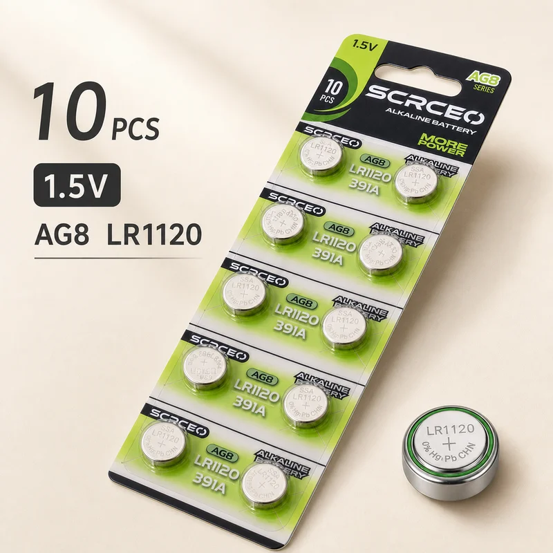 Button Cell Battery LR1120 AG8 1.5V 2-50PCS SR1120SW Replacement for Watch Calculator Coin Cell Battery
