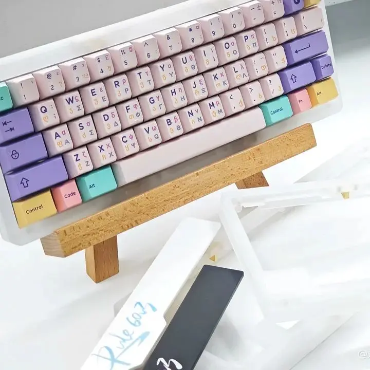 Keebox Rule60 V3 HHKB WKL WK Layout Wired Mode Tri Mode CNC Acrylic Ball Structure 60 Mechanical Keyboard Kit