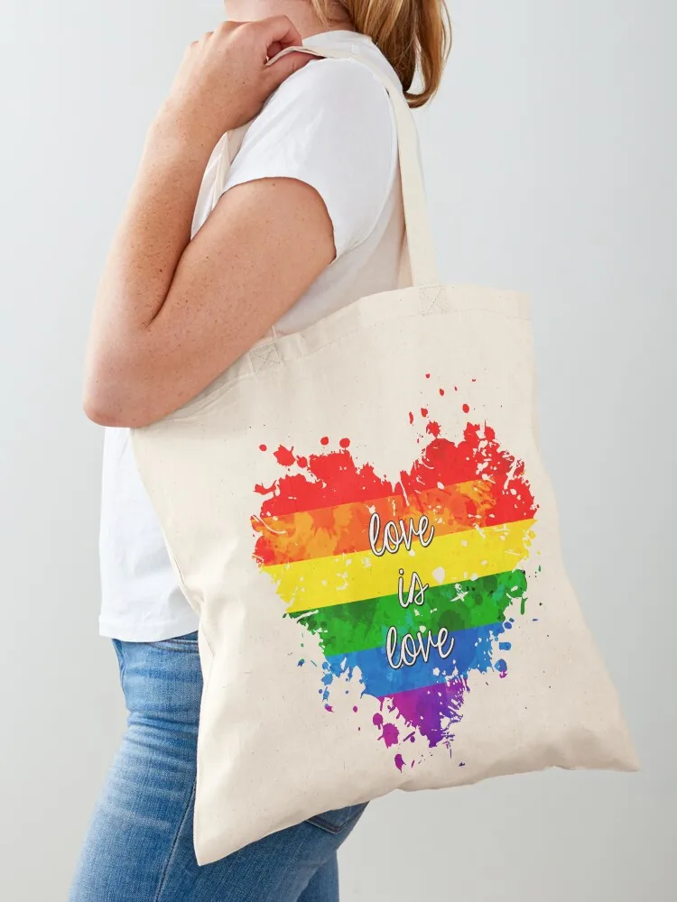 Love is love Tote Bag personalized tote Reusable bags Gift bags shopping bag logo