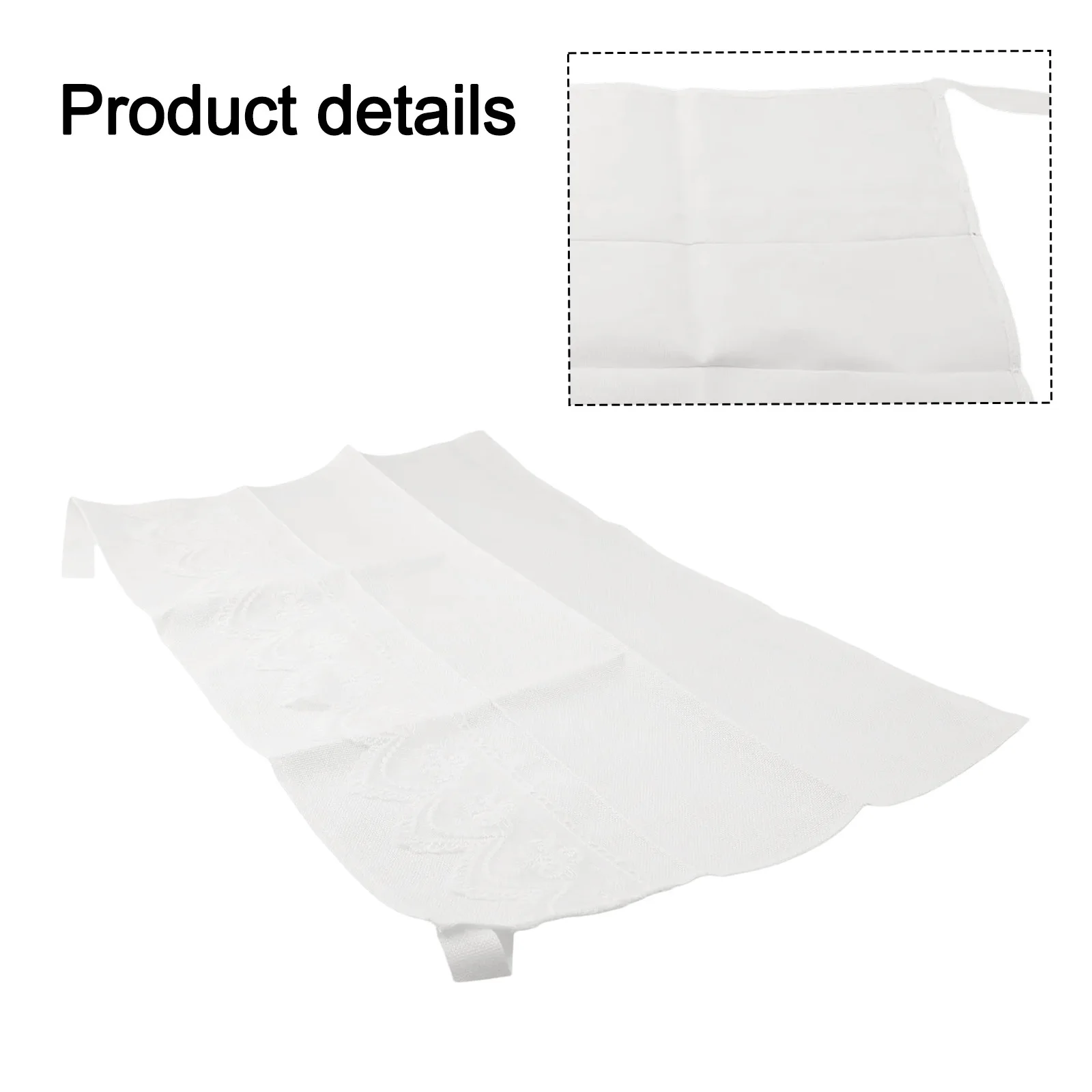 Lace-Trimmed Radiator Cover for Home Radiators - Breathable Spun Linen Construction Ensures Airflow and Durability