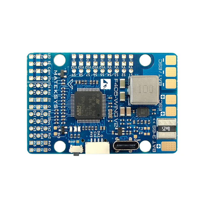 MATEKSYS Matek F405-WING V2 Flight Controller with STM32F405 & ICM-42688P OSD/SD Support for ArduPilot INAV RC Airplane