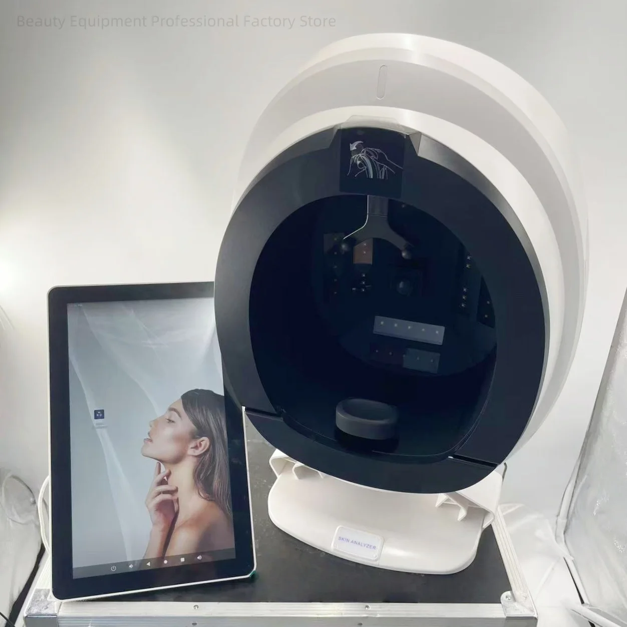 Analisador de pele facial AISIA Q1 AI, 8 espectros, tela de 15,6 polegadas, 36MP, câmera HD de nível industrial, analisador de pele 3D