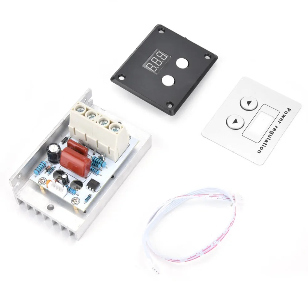 10000W SCR Voltage Regulator Digital Display Adjustable Speed Controller AC 220V 80A Motor Controller Motor Speed Control